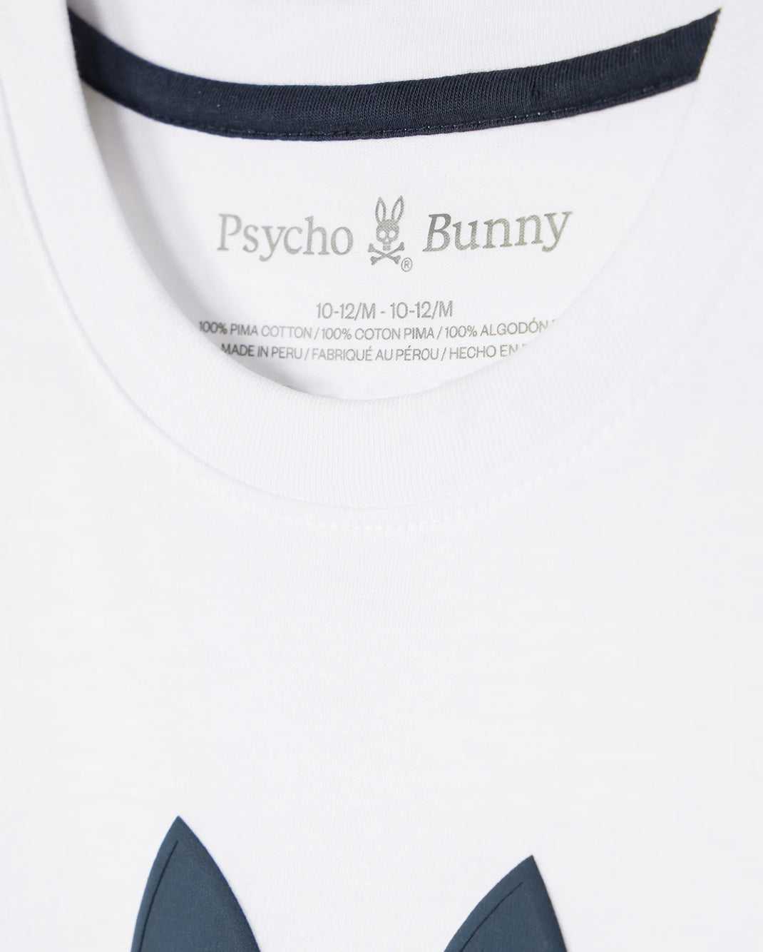 T Shirt Graphique Psycho Bunny Houston Graphic Tee Blanche Homme | GPS-78751059